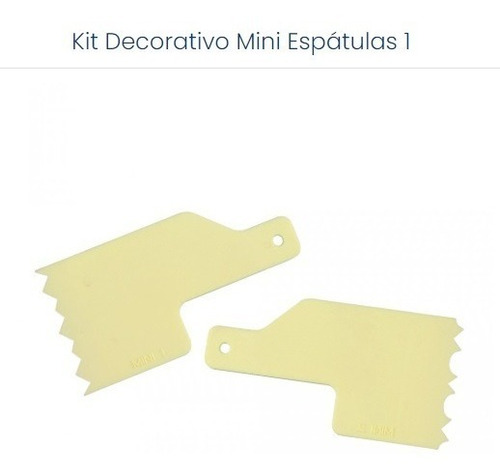 Kit Decorativo Mini Espátulas 1 Blue Star P/acabamento Bolos