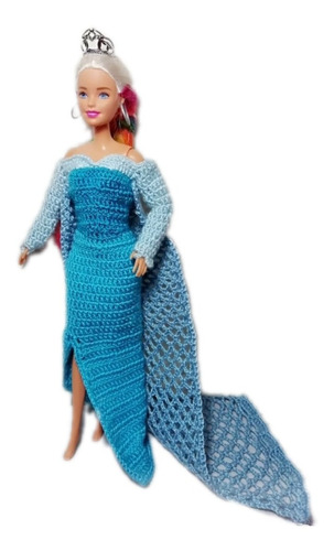 Barbie Princesa Vestido Crochet Envio Ya