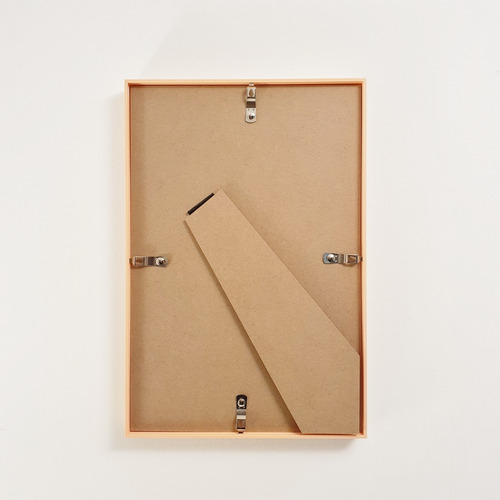 Imagen 3 de 5 de Marco Box Para Cuadro 20x30 - Símil Madera Marrón Decoración