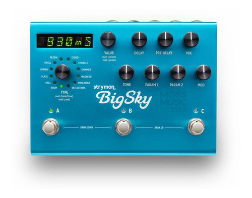 Pedal Strymon Bigsky Reverb Novo Lacrado ! Nf