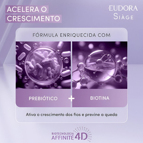 Kit Siàge Acelera Crescimento Shampoo Condicionador Máscara