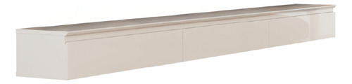 Aparador Suspenso Hall De Entrada 3 Gavetas 1,80m Off White