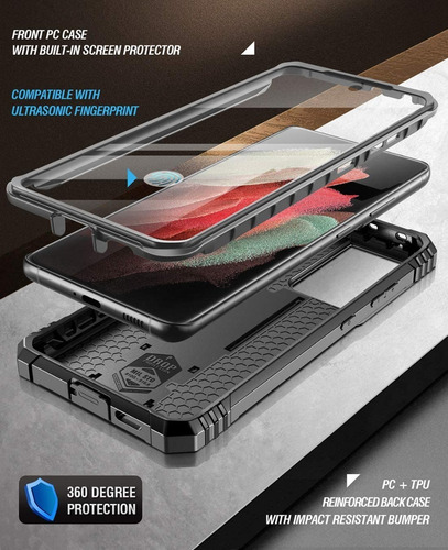 Forro Original Poetic Samsung Galaxy S21 Ultra Con Protector