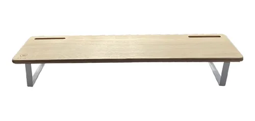 comprar Estante Base Elevadora Y Apoya Monitor Hierro Y Madera 90cm