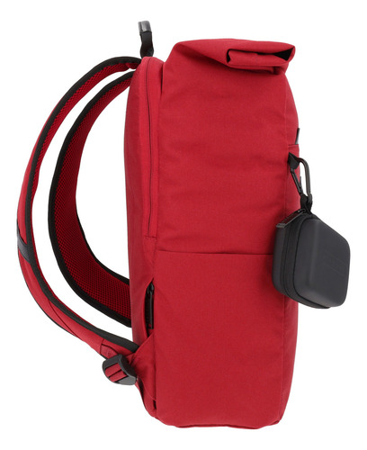 Mochila Ejecutiva Airpack Portalaptop Adventure Bound Color Rojo Diseño De La Tela Lisa