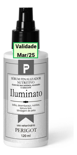 Finalizador Perigot Serum Iluminato Delux 120ml Cães E Gatos