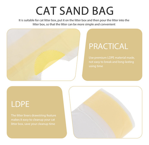 Cajas De Arena Xl Para Gatos Grandes, Bolsa De Arena Para Ga