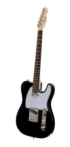 Guitarra Eléctrica Parquer Telecaster Negra Con Funda