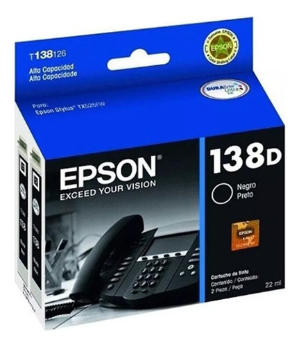 Epson 138d Negro 22ml Original