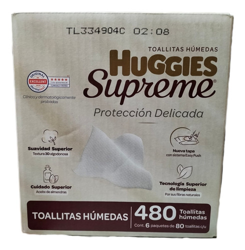 Toallitas Húmedas Huggies Supreme 480p