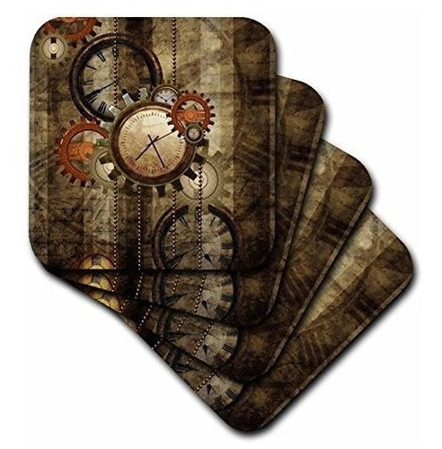 3drose Steampunk En Noble Diseño Relojes Y Engranajes  Posa