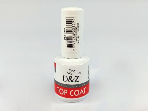 Top Coat D&z 15ml No-cleanse Selante D&z Brilho Unhas Gel