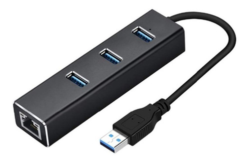 Adaptador De Red  Usb 3.0 A Rj45 Gigabit  Hub X 3 Usb224