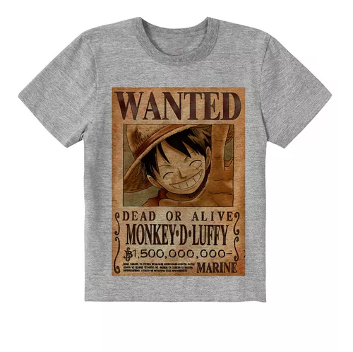 Camiseta Infantil T - One Piece Monkey D Luffy Mod 02