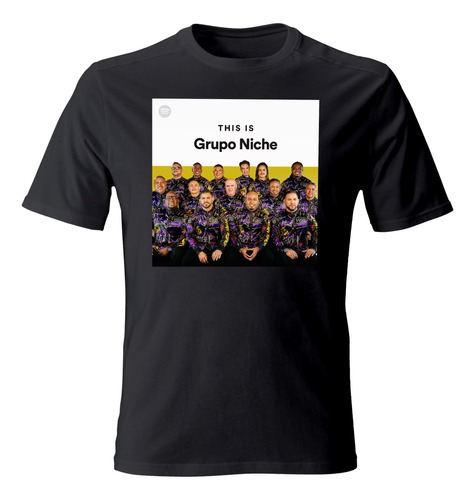 Playera Grupo Niche, Camiseta Salsa Power