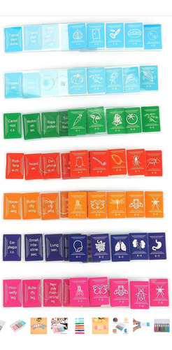 Goshyda Juego De Muestras De Laboratorio De Portaobjetos