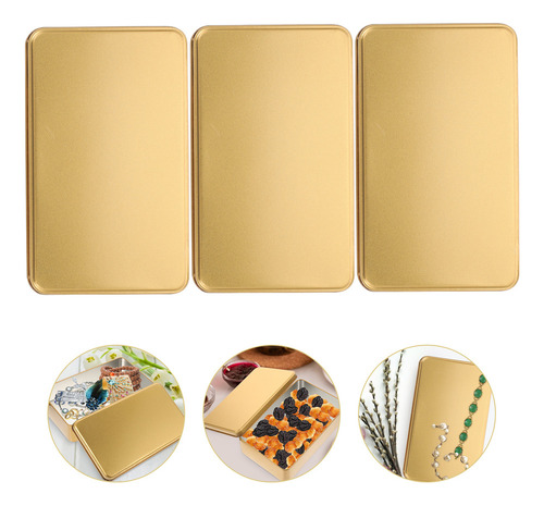 Latas Rectangulares De Metal En Caja Grande De Hojalata Para