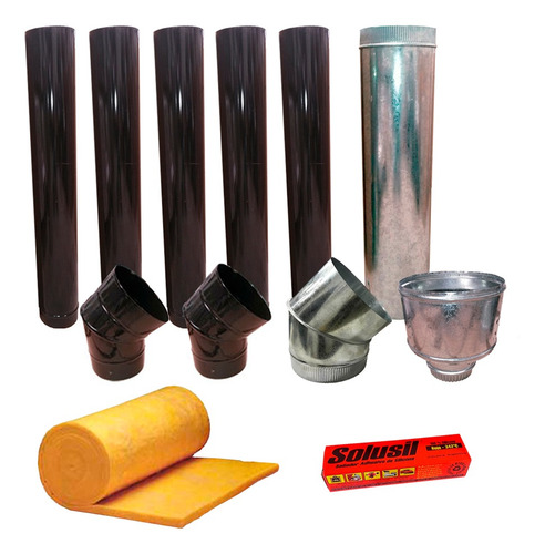 Salamandra Tromen P-13000 Esquinero + Kit Negro Pared *