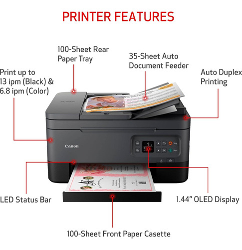 Impresora Multifuncional Inalámbrica Canon Pixma Tr7020a