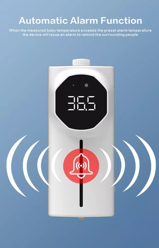 Imagen 9 de 9 de Termómetro Digital-dispensador Alcohol Gel / Automático K9