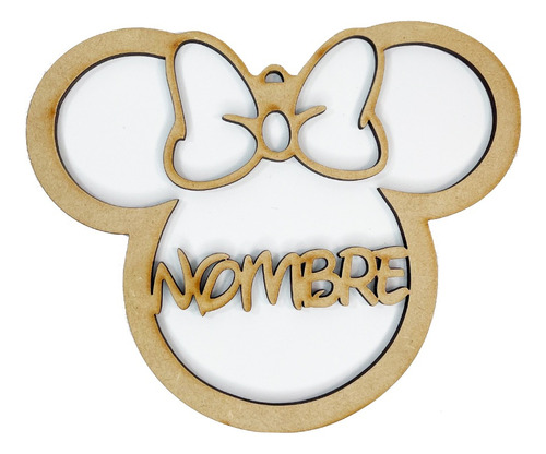 Esfera Personalizada Minnie Mouse -navideña Decoracion Mdf