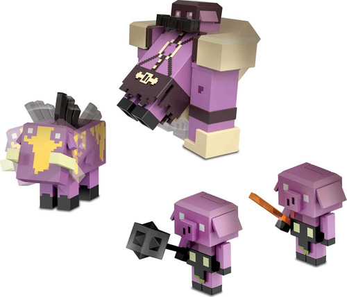 Mattel Minecraft Legends Nether Invasion Pack, Juego De 4 Fi