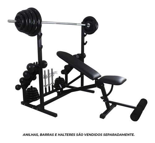 Imagem 1 de 7 de Banco Completo Academia Em Casa Estação De Treino Musculação