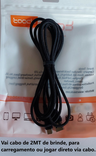 Gamesir Nova Lite + Suporte Para Celular + Cabo 2mt Cinza