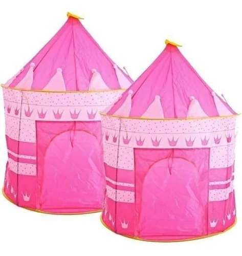 Pack 2 Carpa Castillo Para Niñas Y Niños Rosada