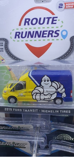 2019 Ford Transit Michelin Tires Van Greenlight 1/64