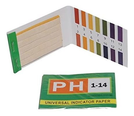 2 Paquetes De Ph 1-14 Papel De Tornasol Lab Tiras, 100pcs Po