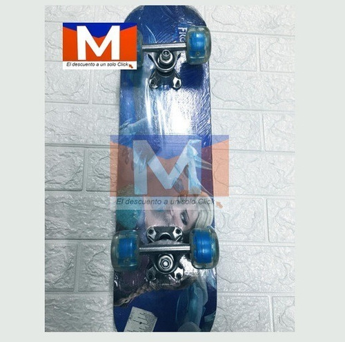 Imagen 3 de 3 de Tabla De Skate Banana Transparente Con Luz Led