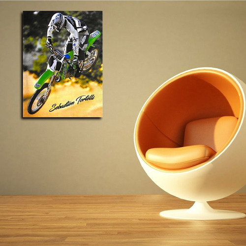 Cuadro Decorativo Moderno Motocross Sebatien Tortelli