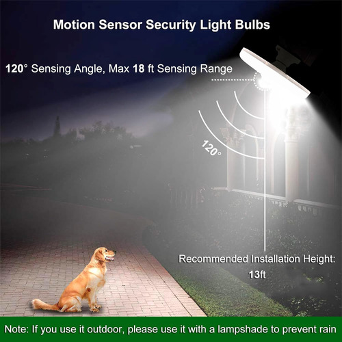Bombillas Con Sensor De Movimiento Para Interiores Y Exterio