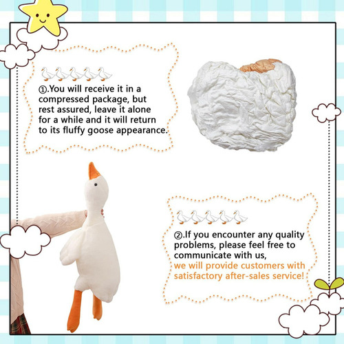 M Heionia Ganso Peluche 19.7'' Ganso Peluche Blanco Ganso