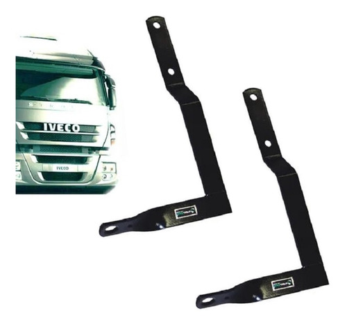 2 Suporte Antena Iveco Strallis Dianteiro Carona Motorista