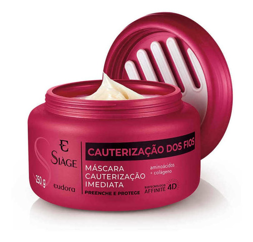 Imagem 1 de 4 de Máscara Capilar Siàge Cauterização Dos Fios 250g - Eudora