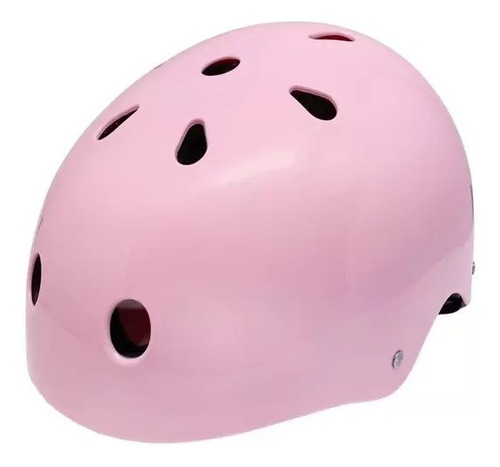 Capacete Hd Hondar Rosa Patins / Skate