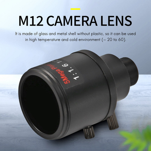 Lente Cctv 1/2,5 Polegadas 6-22 Mm 5 Mp Lente Varifocal F1 C