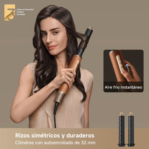 Secadora Para Cabello Dreame Airstyle Pro Moldeador 7 En 1 Dorado Oscuro