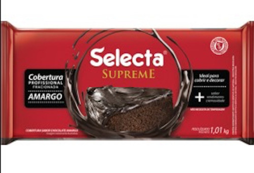 Chocolate Amargo Cobertura Supreme Selecta 1 Kg.