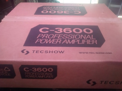 Potencia Amplif.american Pro Techshow Concert C3600 Audiofer