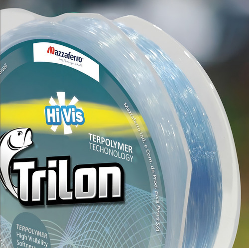 Linha Mono. Mazzaferro Trilon Hi-vis 0.30mm - 300 Metros