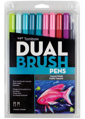 Imagen 2 de 6 de Marcadores Tombow Dual Brush Punta Pincel