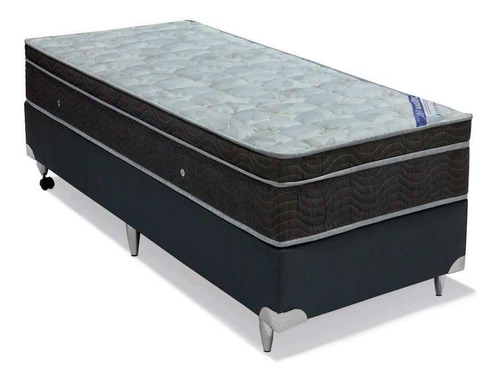 Conjunto Cama Box Cori Com Colchão Solteiro Molas Nanolas...