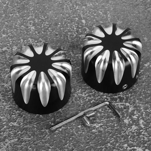 Tapón De Eje De Motocicleta, 2 Piezas, Negro, Delantero, De