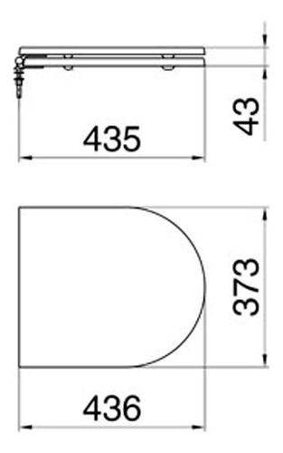Asiento Tapa Inodoro Para Fontana Cierre Suave Ferrum Ttxus