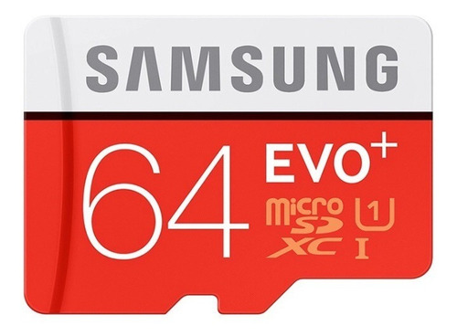 Cartão Micro Sd - 64 Gb - Sansung Evo Plus Classe 10- 80mb/s