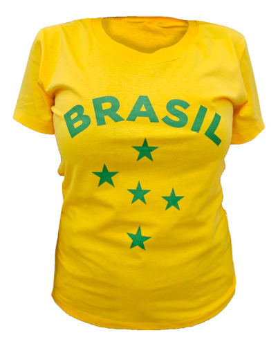 Camiseta Do Brasil Copa Do Mundo Promoção Pronta Entrega 