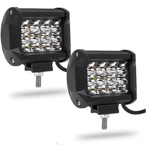 Focos Neblineros Led X2 36w Blanco Expansión Auto Moto